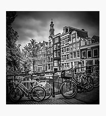 AMSTERDAM Bloemgracht schwarz-weiß Photographic Print