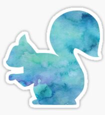 Blue Squirrel Sticker