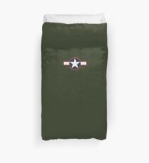 Vintage Look US Forces Roundel 1943 Duvet Cover