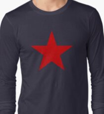 Vintage Look Russian Red Star Long Sleeve T-Shirt