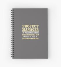Project Manager Definition Spiral Notebook