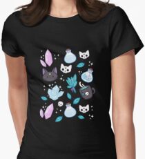 Herb Witch // Black Women's Fitted T-Shirt
