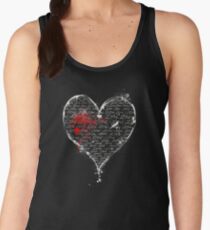 Bleeding Pen and Ink Heart of Love Women's Tank Top