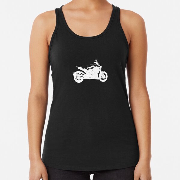 Damen Retro Tank Top Biker Grunge Weste Vintage USA Rennsport Speed Harley Motor