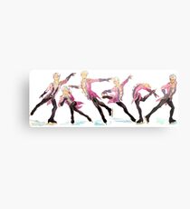 Watercolour skating - Stammi Vicino Metal Print