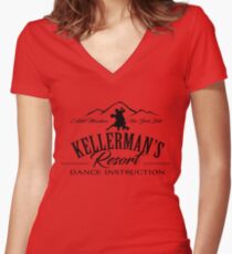 Kellerman Resort Dance Instruction Women's Fitted V-Neck T-Shirt