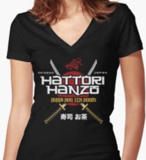 Hattori Hanzo Women's Fitted V-Neck T-Shirt