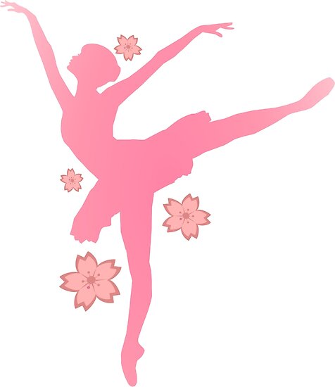 Póster «Silueta rosa bailarina» de desexperiencia | Redbubble