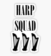 Harp Squad (Black Logo) Sticker