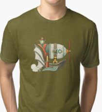 Steampunk Luftschiff Vintage T-Shirt