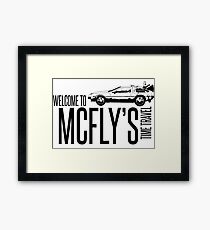 Back to the Future Framed Print