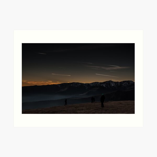 Watching Airplanes Art Print