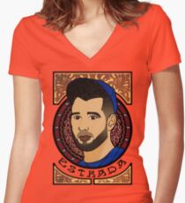 Marco Estrada - Art Nouveau Women's Fitted V-Neck T-Shirt