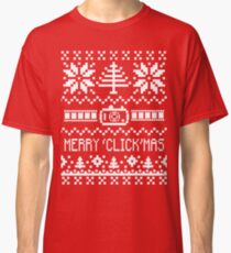 Ugly Christmas Sweater - Camera / Merry 'Click'Mas Classic T-Shirt