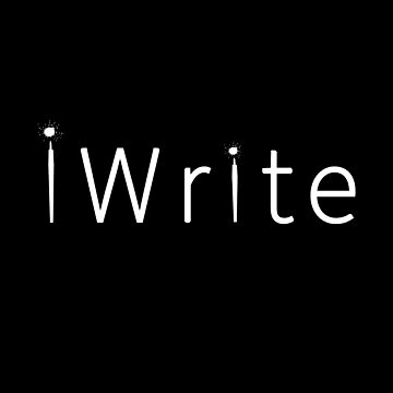 Artwork thumbnail, iWrite in white text - for Writers by Mindful-Designs