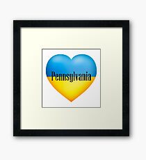 Ukrainian Heart In Pennsylvania Framed Print