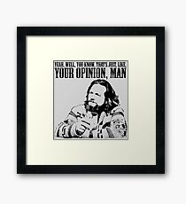 the dude Framed Print