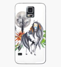 Native American Horse Feathers Collage Case/Skin for Samsung Galaxy