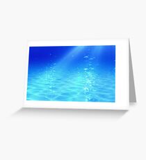 underwater Sea bubble Greeting Card