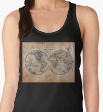 World Map Mid 1800s Women's Tank Top