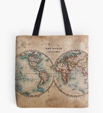 World Map Mid 1800s Tote Bag