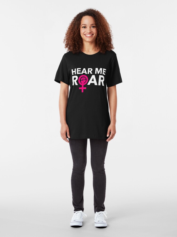 Alternate view of Hear ME ROAR Slim Fit T-Shirt