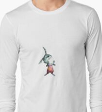 Rabbit on Apple Long Sleeve T-Shirt