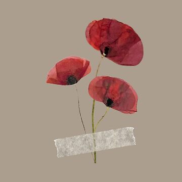 Dried Flowers - Red Poppies 2 Art Board Print for Sale by Artisma