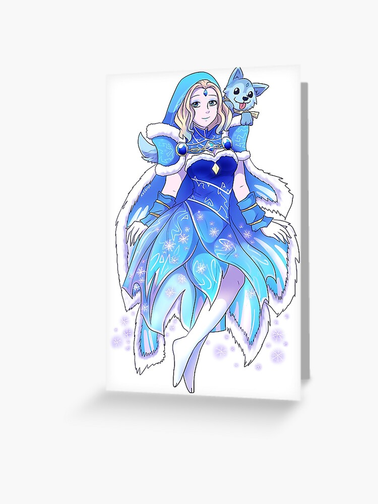 Crystal Maiden Arcana Greeting Card By Keterok Redbubble