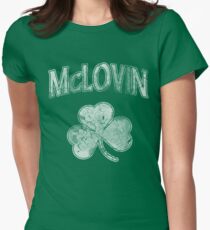 McLovin Irish Shamrock Women's Fitted T-Shirt