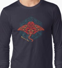 Hawaiian Manta Ray Ocean Design Long Sleeve T-Shirt