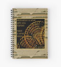 Doily Corner With Quote Spiral Notebook