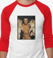 Jean Claude Van Damme Cats Baseball ¾ Sleeve T-Shirt