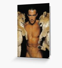 Tarjeta de felicitación Jean Claude Van Damme Cats