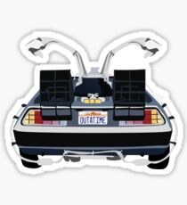 Zurück in die Zukunft Delorean 'OUTATIME' Sticker