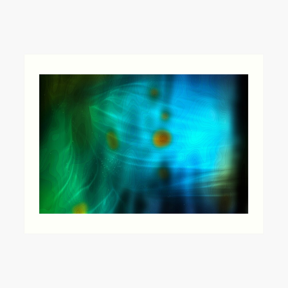 Emerald Amber Art Print