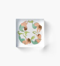 Curvy Mermaids Acrylic Block