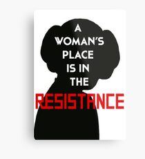 A Woman's Place Is In The Resistance Metal Print