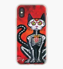 Day of the Dead Sugar Skull Cat iPhone Case