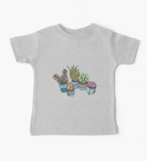 Süße Sukkulenten Baby T-Shirt