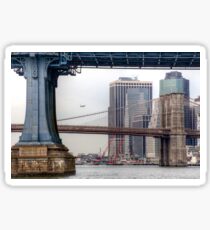 East River Cityscape Sticker