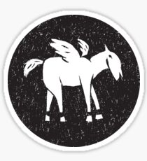 Pegasus Block Print Sticker
