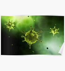 Begriffsbild des allgemeinen Virus. Poster