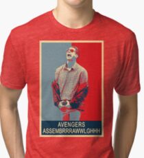 Avengers assembrrrrrawwwwwlghhh Tri-blend T-Shirt