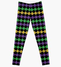 Mardi Gras Fleur de lis Leggings