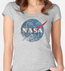 Camiseta entallada de cuello redondo NASA Space Agency Ultra-Vintage