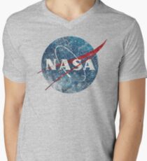 NASA Space Agency Ultra-Vintage Men's V-Neck T-Shirt