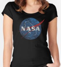 NASA Vintage Emblem Women's Fitted Scoop T-Shirt