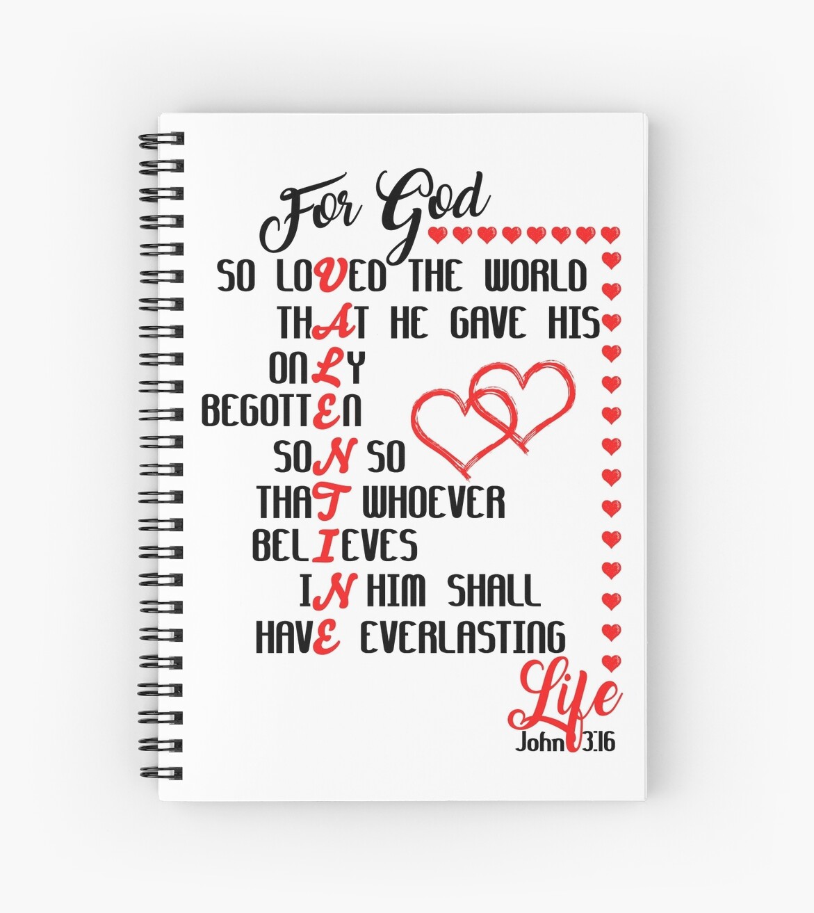 "John 3:16 - Christian Valentines Day - Bible Verse ...