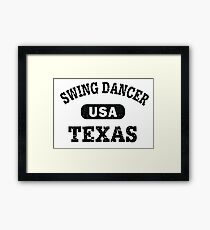 Swing Dancer Texas Framed Print